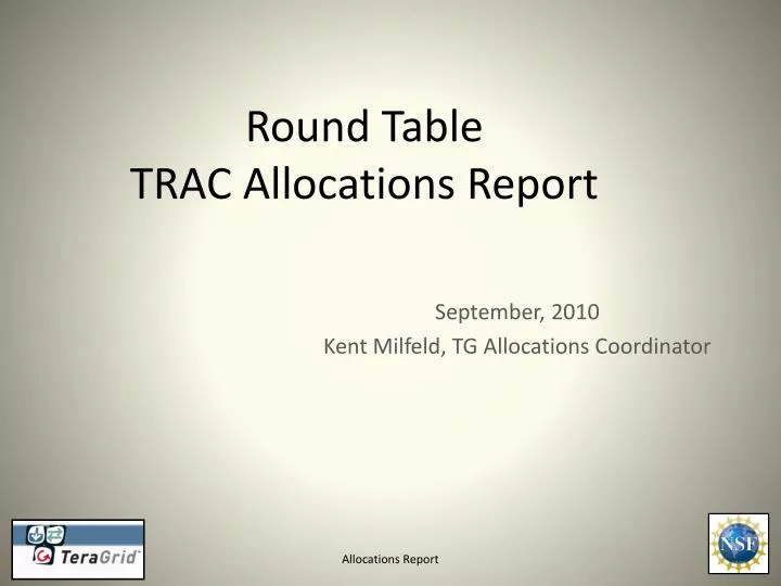 round table trac allocations report