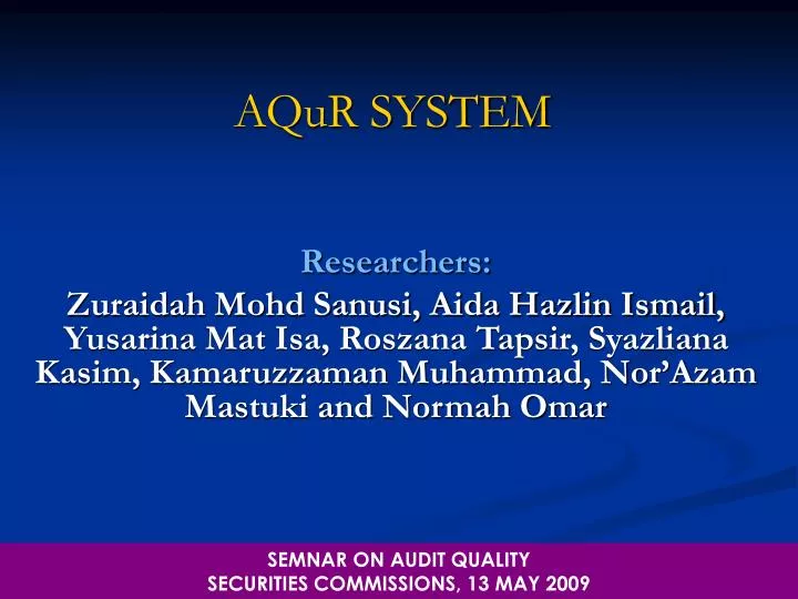aqur system