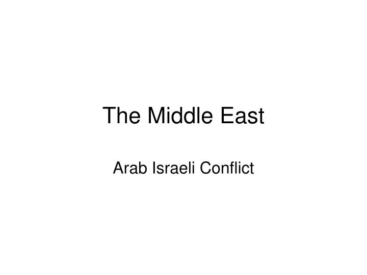 the middle east