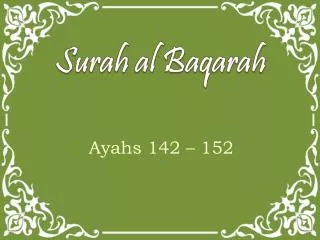 Surah al Baqarah