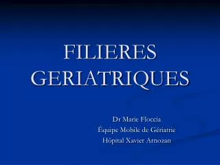 filieres geriatriques