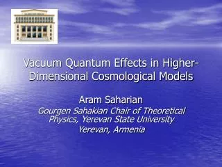 Vacuum Quantum Effects in Higher-Dimensional Cosmological Models