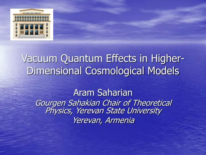 vacuum quantum effects in higher dimensional cosmological models