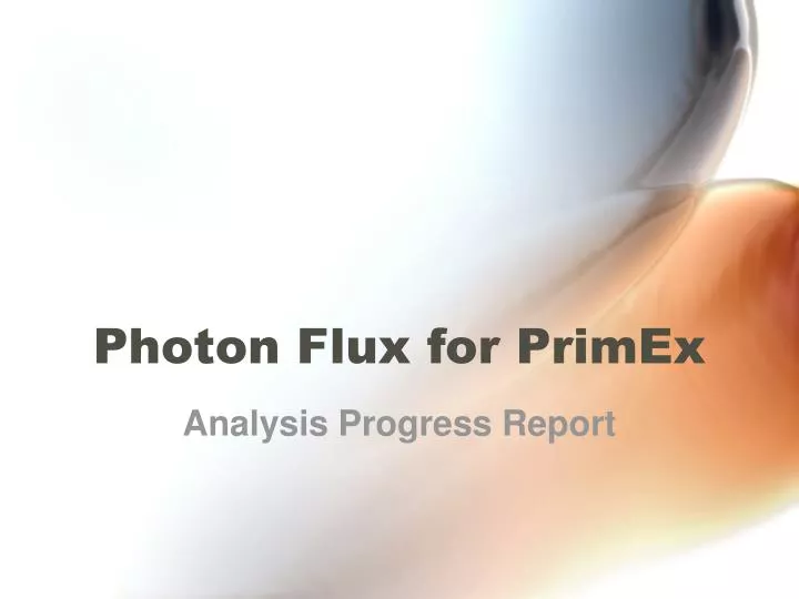 photon flux for primex