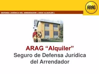 ARAG “Alquiler” Seguro de Defensa Jurídica del Arrendador