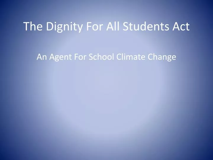 the dignity for all students act