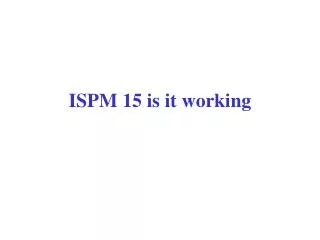 ISPM 15 is it working