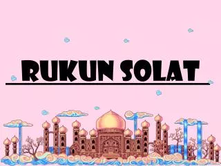 rukun solat