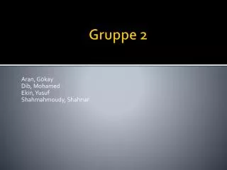 gruppe 2