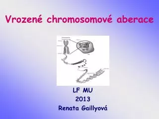 vrozen chromosomov aberace