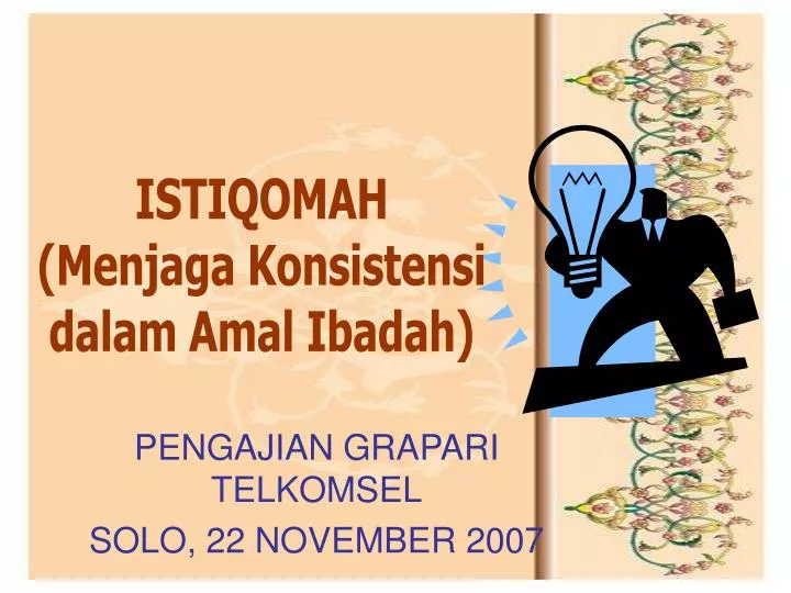 pengajian grapari telkomsel solo 22 november 2007