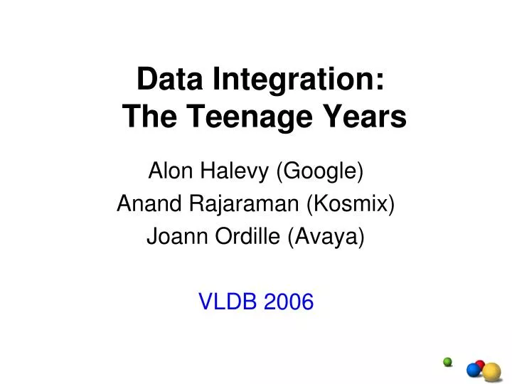 data integration the teenage years