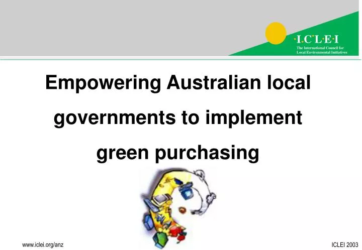 empowering australian local governments to implement green purchasing