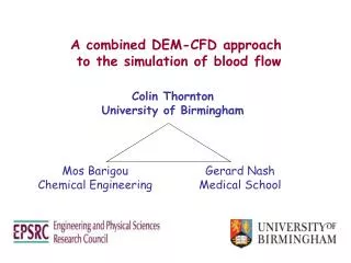 A combined DEM-CFD approach to the simulation of blood flow