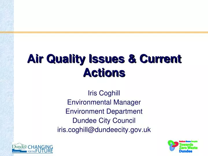air quality issues current actions