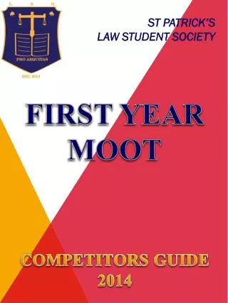 FIRST YEAR MOOT