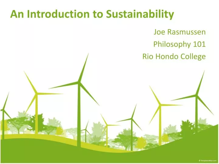 an introduction to sustainability