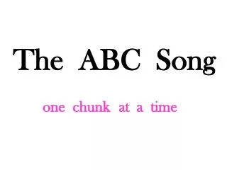 the abc song