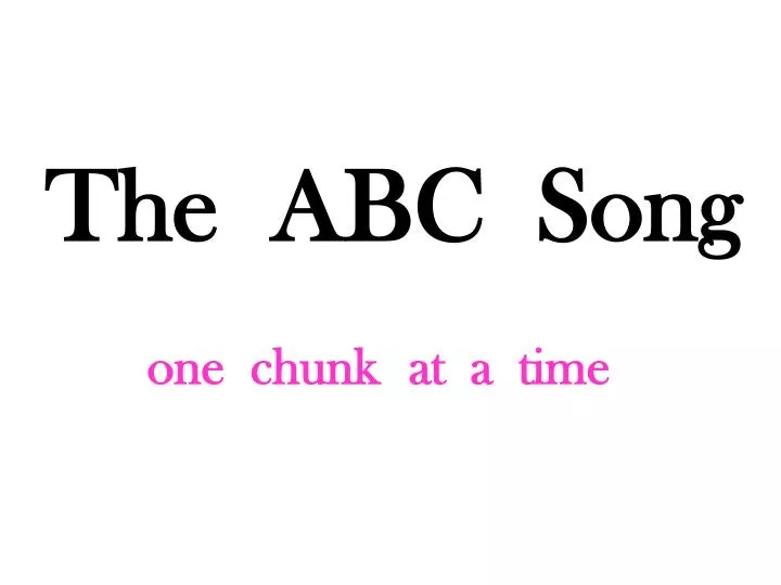 the abc song