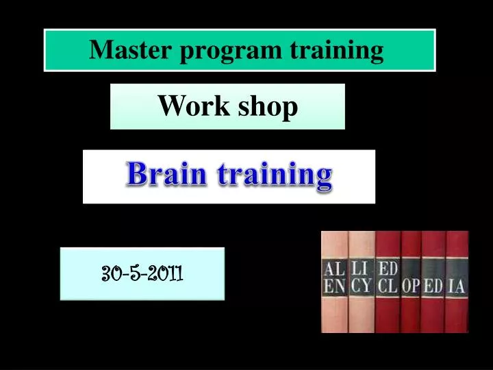 master program training