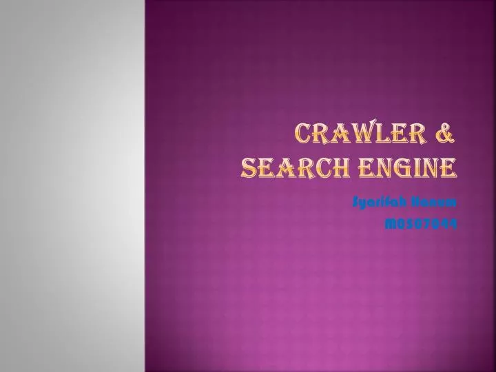 crawler search engine