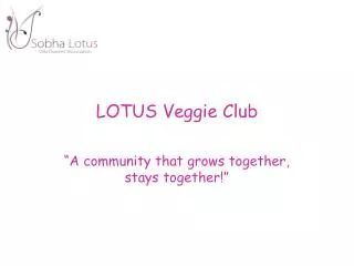 LOTUS Veggie Club