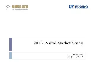 2013 Rental Market Study