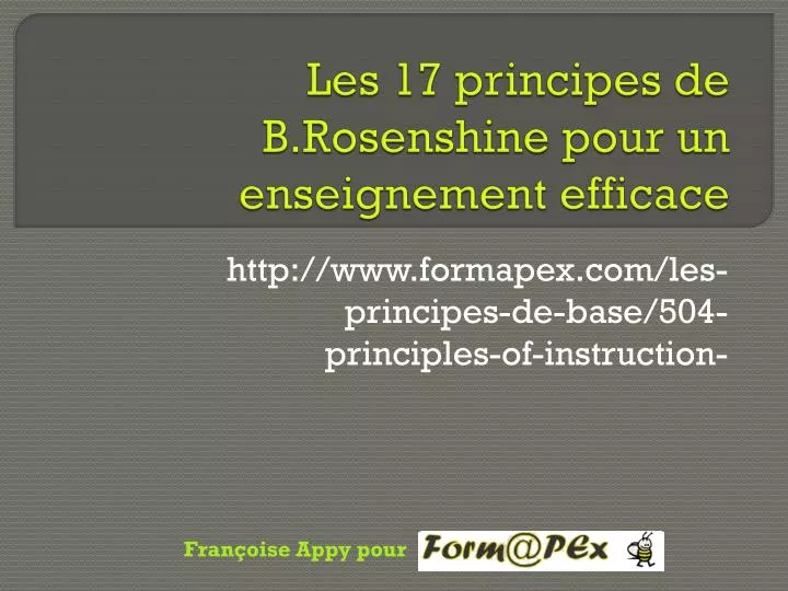 les 17 principes de b rosenshine pour un enseignement efficace