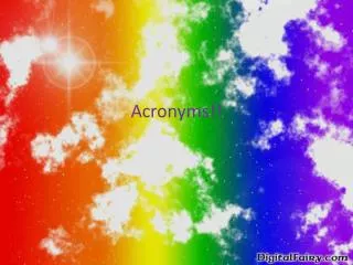 acronyms