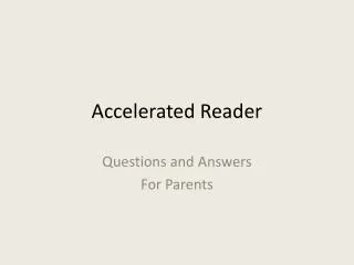 Accelerated Reader