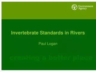Invertebrate Standards in Rivers