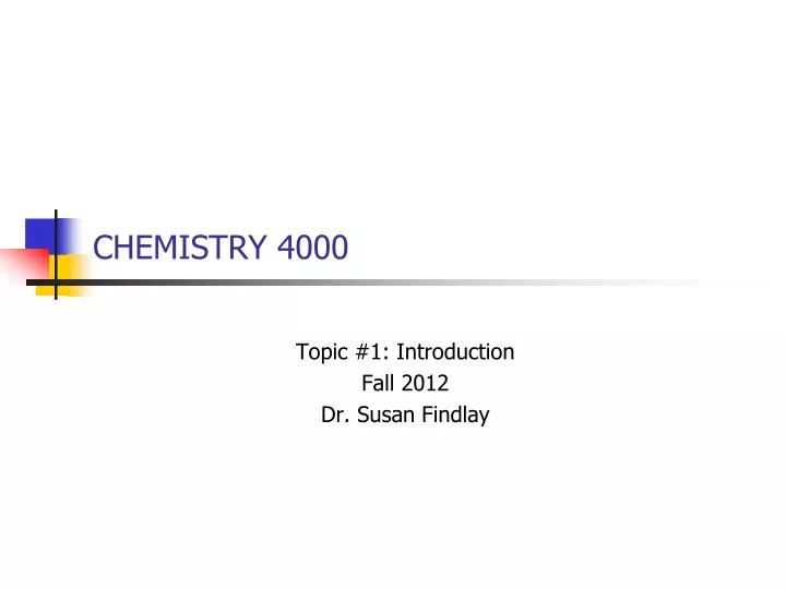 chemistry 4000