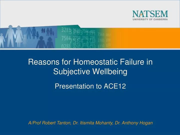 reasons for homeostatic failure in subjective wellbeing