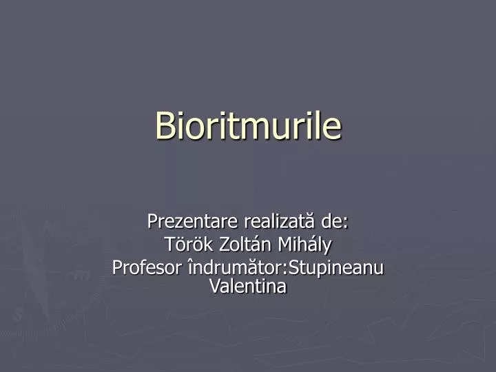 bioritmurile