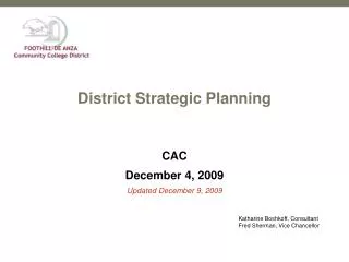 District Strategic Planning