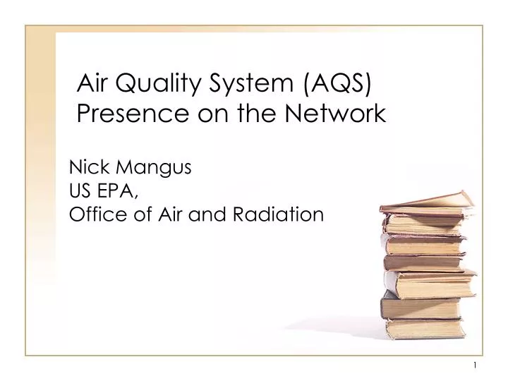 air quality system aqs presence on the network
