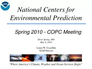 National Centers for Environmental Prediction
