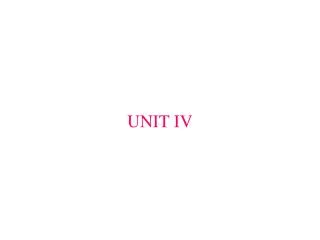 UNIT IV