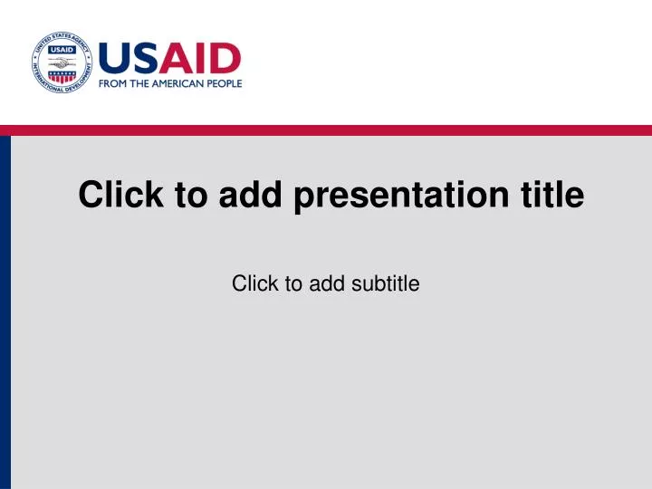 click to add presentation title
