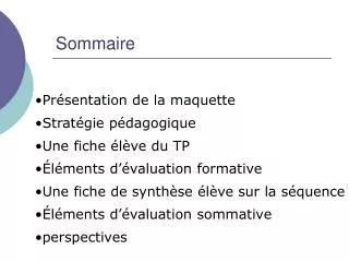 sommaire