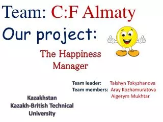 Team: C:F Almaty