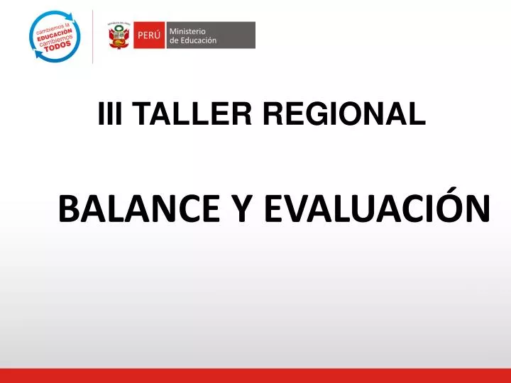 iii taller regional