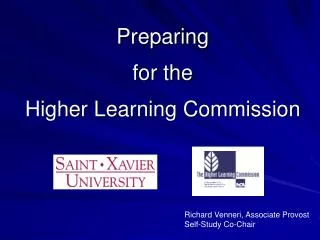 Preparing for the Higher Learning Commission