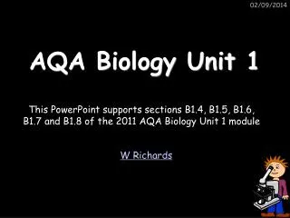 AQA Biology Unit 1