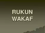RUKUN WAKAF - slide 1