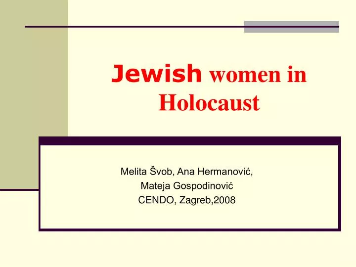 jewish women in holocaust