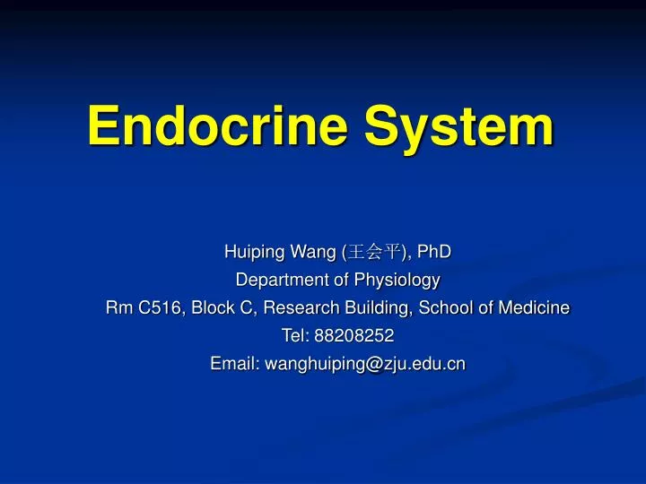 endocrine system