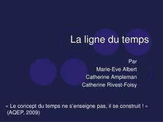 la ligne du temps
