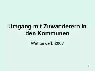 umgang mit zuwanderern in den kommunen