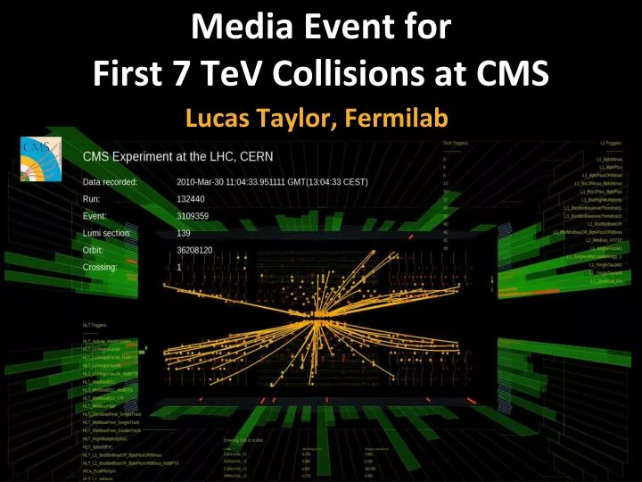 media event for first 7 tev collisions at cms